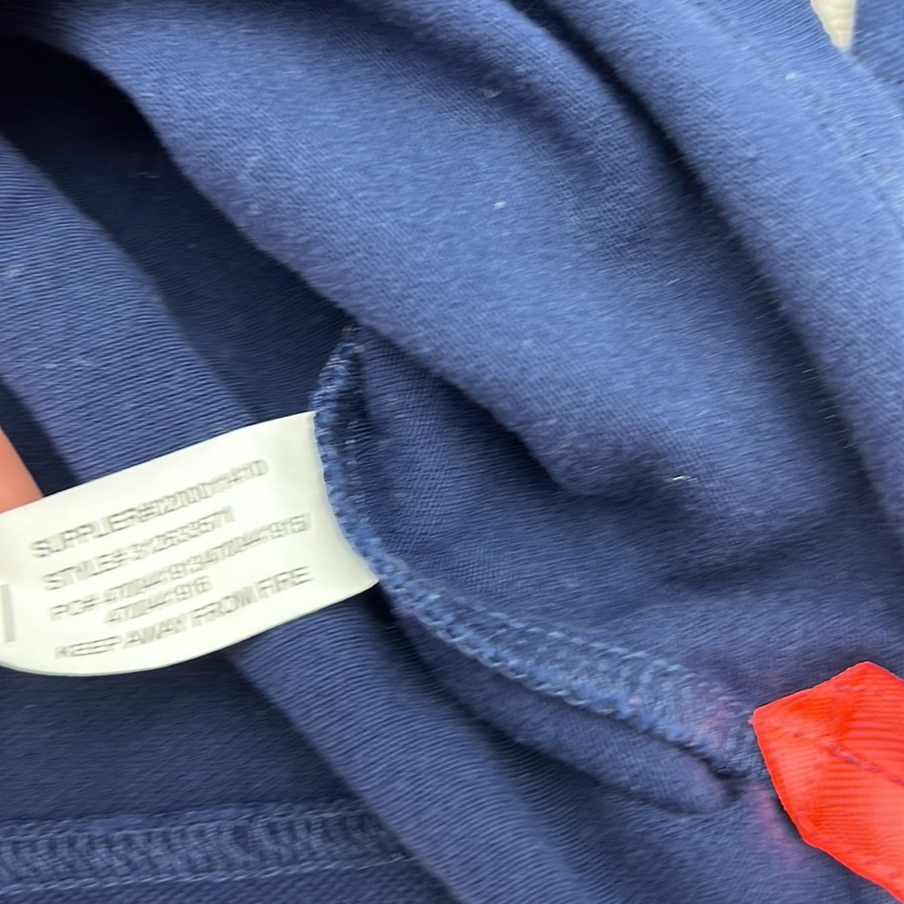 Ralph Lauren Navy and Peach Longsleeve Polo Sz 4 - Picture 4 of 4